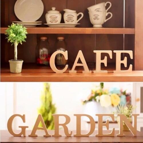 Freestanding A-Z Wood Wooden Letters Alphabet Hanging Wedding Home Party Decor Wedding party room Letter decoration