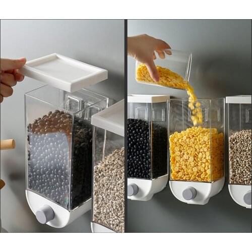Simple Food Container Cereal Food DispenserStorage Box Oatmeal Wall Mounted Storage Box food storage container set containers