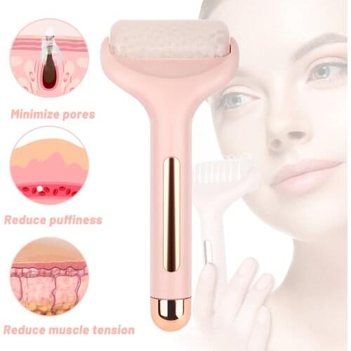 Ice Cold Facial Roller Massage Bady Neck Lifting Relief Massager Anti-wrinkle Facial Beauty Roller Face Tighten Skin Care Tools