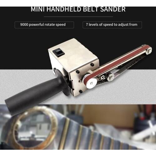 Handheld Professional Mini Belt Sander Electric Polisher Sanding Machine Belt Grinder Polishing Machine