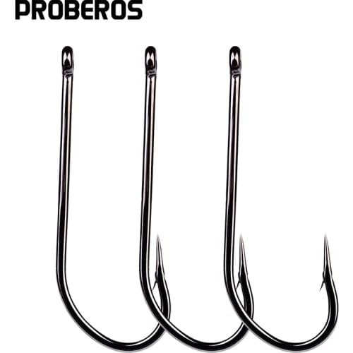 PROBEROS Fishing Hooks Oshaughnessy 1000pc/lot Jig Big Fish hook 9255-2#-5/0# JIG Hook