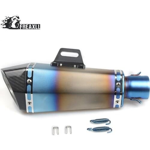 36-51MM Universal Motorcycle Exhaust Pipe muffler Dirt Bike With DB Killer For YAMAHA TMAX 500 Kawasaki Ninja 300 636 Z 800 S