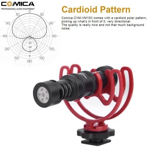 Viewflex VF-M10 Video Recording Mic On Camera Video Microphone for Canon Nikon Sony DSLR Camcorder for iPhone Samsung S9 S10