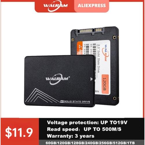 WALRAM SSD hdd 2.5 SATA3 SSD 120gb 128gb 240gb 256gb 512gb ssd 1TB Internal Solid State Hard Drive For laptop hard disk Desktop