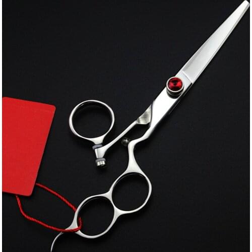 Professional Japan 440c high quality 6.0 inch fly rotation hair scissors cutting barber makas cut shears hairdressing scissors