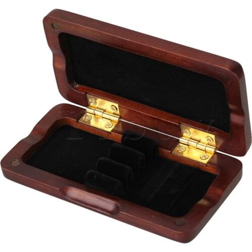Yibuy Oboe Reed Case Storage for 3pcs Reeds Maroon Distance Between the Holders 6mm