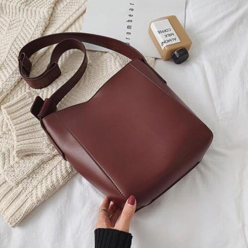 Women Should Bag 2021 Solid Color PU Leather Bags For Women Designer Soft Leather Handbags