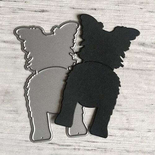 Animal Dog Cutting Dies Stencils Scrapbooking Embossing DIY Crafts Paper Cards Album Decor Metal Dies Cut