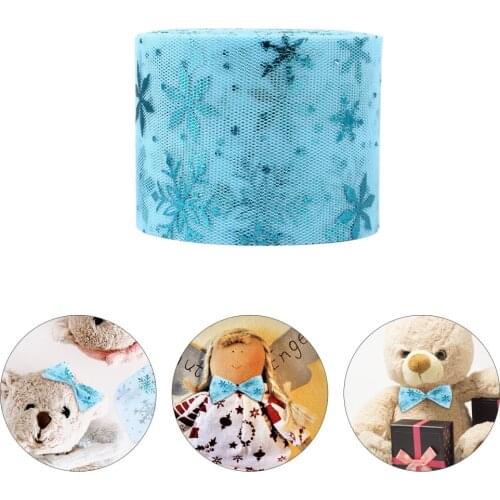 1 Roll Gauze Rolls Tulle Rolls Glitter Gauze Roll Xmas Gauze Decoration