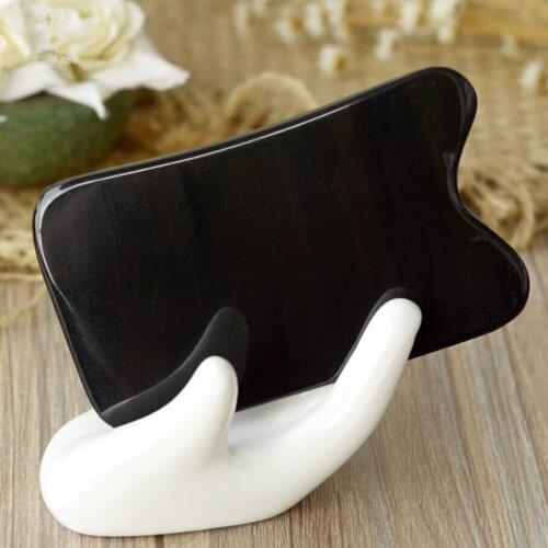 10 pcs Natural Buffalo horn SPA Scraping Plate Body Massager Chinese Traditional Acupuncture Massage Face GuaSha Board Therapy