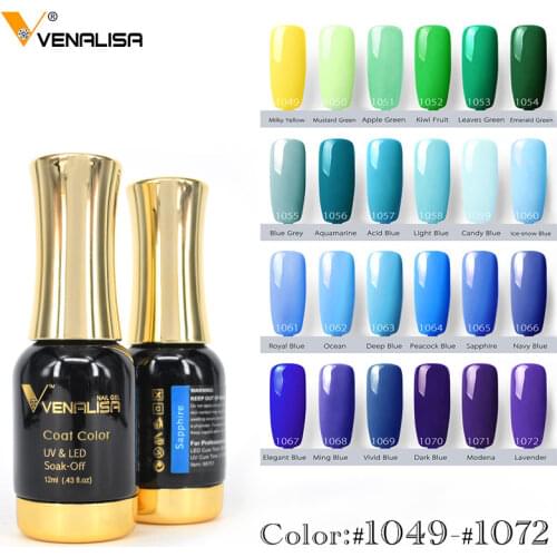 #60751 Venalisa New Nail Art Products 12ml Makeup UV Nail Gel Nail Art Manicure Nail Gel Lacquer Soak Off Base Top Gel Polishes