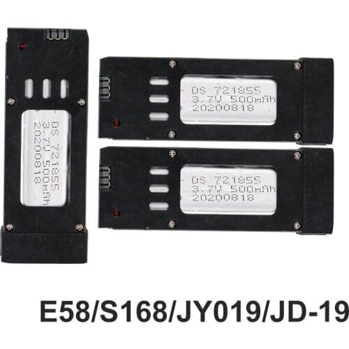 3.7V 850mAh Lipo Battery For JY019 JD-19 E58 S168 Drone X Pro RC Drone Quadcopter