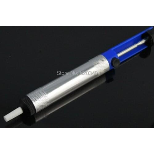 Aluminium Solder Sucker Desoldering Pump Remover Suction Removal Device Tool electric soldering iron Welding Detin Free shipping