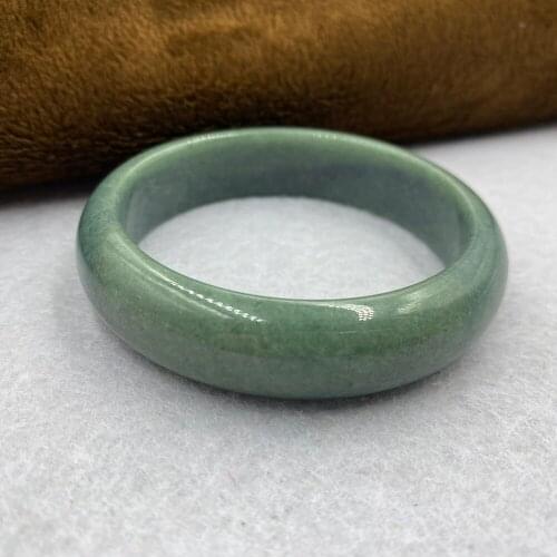 Myanmar High Quality Natural Jade Bangles Grade A unique Pure Natural Stone Round Bracelet Jade Jewelry 54# Mum women gift