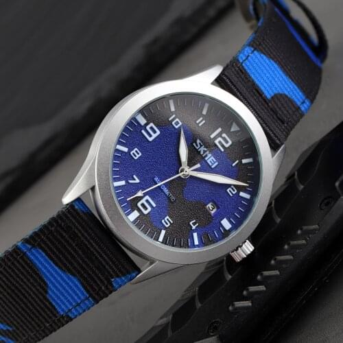 SKMEI Miliary Camouflage Automatic Watches Sport Bracelet Nylon Strap Men Mechanical Wristwatches Male Brand Clock reloj hombre