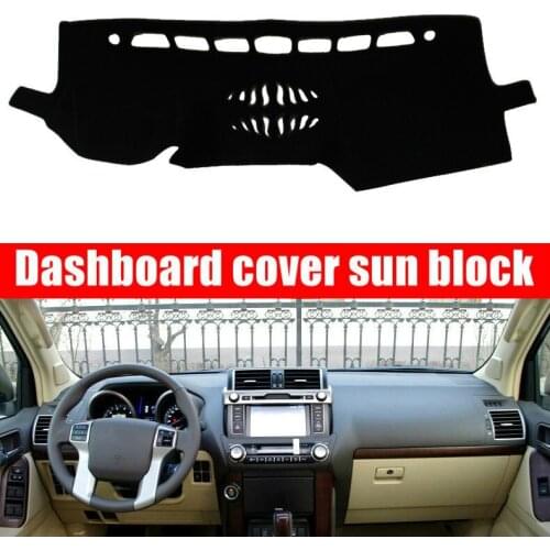 For Toyota prado 2010 2011-2019 Car Dashboard Cover Sun Shade Non-slip Dash Mat Pad Carpet Car Stickers Interior Accessories