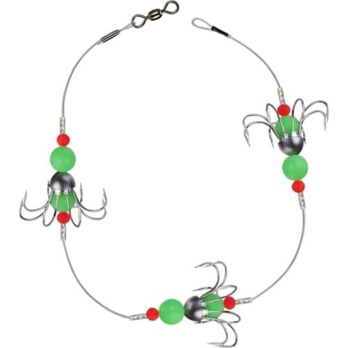 1 Set Fluorescent Squid Cuttlefish Sleeve Jig Fishing Lure Bait Head Hooks, Outdoor Fishing Accessories