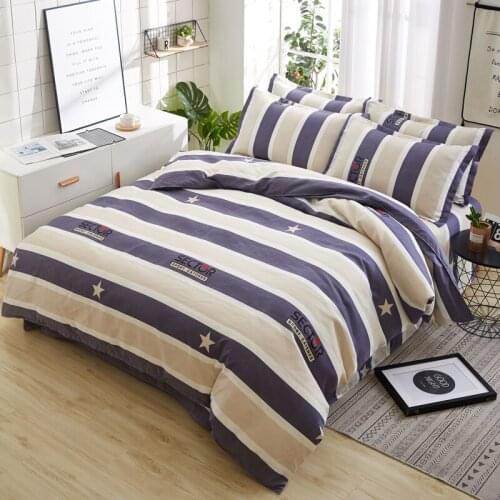 Bed Sheet Set For Home Duvet Cover Bedspread Bedding Quilt Linen 2 People Double Nordic 150 Textile Luxury Adult Pillowcase