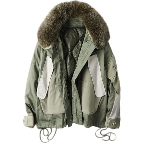 Maitrces Women's Down Jackets With Fur
