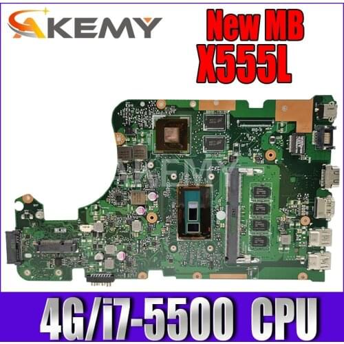 X555LJ LVDS MAIN_BD_4G/i7-5500CPU/AS GT920M/2G mainboard REV3.6 For Asus X555LJ LB X555LF X555LD X555L VM590L laptop motherboard