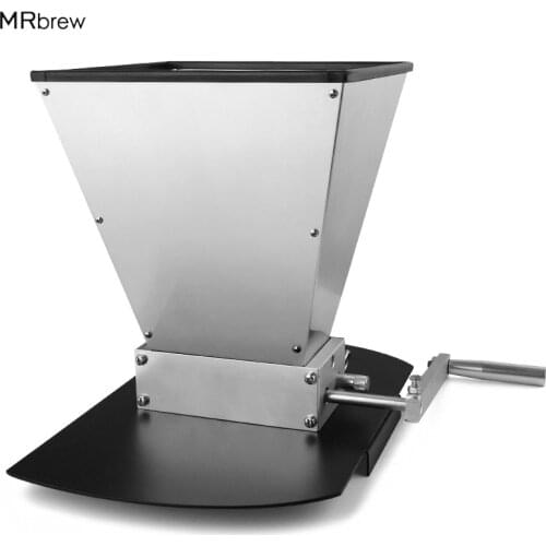 Stainless 2-roller Barley Malt Mill Grain Grinder Crusher With Stainless Base For Homebrew Wholesale & Dropshipping Beer Tools