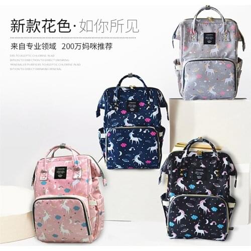 Mummy Bag Diapering Unicorn Mummy Bag Multifunctional Large Capacity Bag Bottle Shoulder Bag Backpack Prenatal Bag Diaper Bags