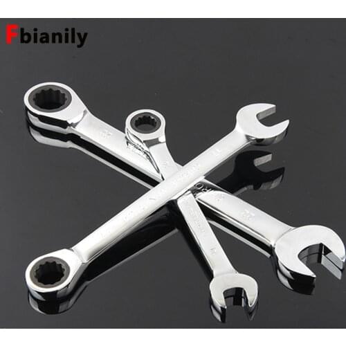 Wrench Set Ratchet Spanners Wrench Fine Tooth Gear Ring Torque and Socket Wrench Set Nut Tools for home for Repair Set of Wrench