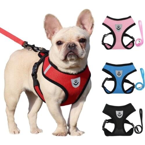 Cat Dog Adjustable Harness Leash Set Suitable For Small And Medium Pets Teddy Chihuahua Reflective Outdoor Traction Products
