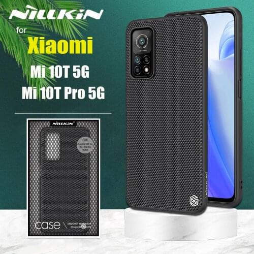 Nillkin Textured Nylon Fiber Durable Non-slip Hard PC Soft TPU Case for Xiaomi Mi 10T Pro 5G Mi10T Phone Back Cover Cases