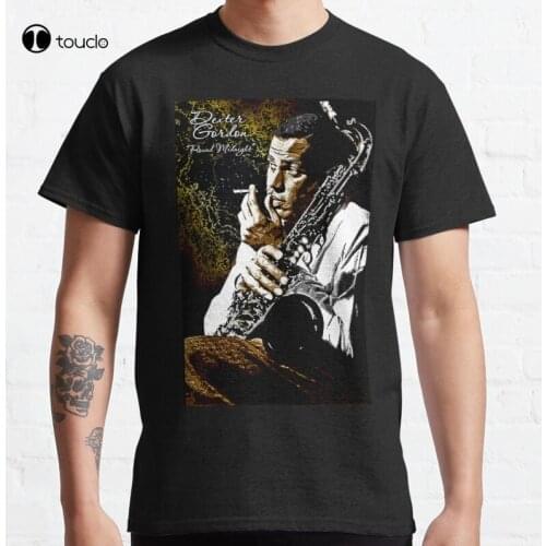 New Dexter Gordon Shirt Classic T-Shirt Cotton Tee Shirt S-5XL