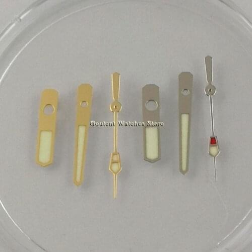 New Silver/Golden Watch Hands Strong C3 Green Luminous Watch Hand Fit Japan NH35 NH36 Movement