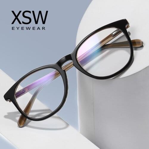 GM Fashion Computer Glasses Frame Women Men Anti Blue Light Round Blocking Glasses Optical Spectacle