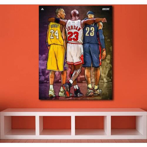 Print Canvas Painting Wall Art Kobe Bryant Basketball Player Home Decoration Poster for Bedside Background Modular Pictures