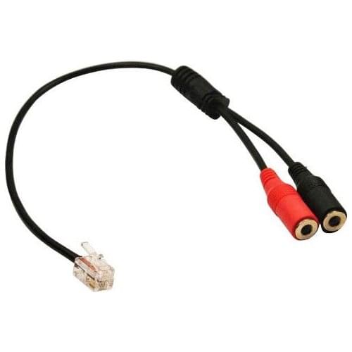 Pc Computer Stereo Headset Dual 3.5mm to Cisco Phone Rj9/Rj10 Phone Adaper for Cisco Phone 7940 7941 7960 7961 7945 and More