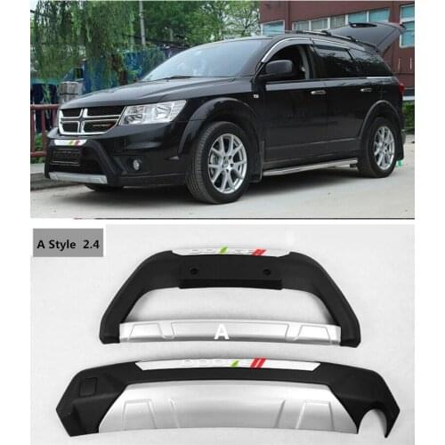 ABS Car Front+ Rear Bumper Protector Cover Guard Skid Plate Fits For Mitsubishi Outlander 2013.2014.2015