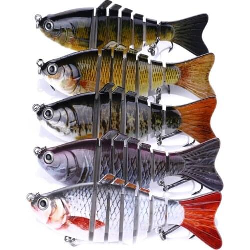 1pcs 10cm 15.5g Quality Fishing Lure Lifelike 7 Jointed Sections Swimbait Isca Artificial Hard Bait Crankbait Wobblers Pesca