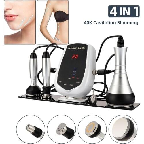 Professional 4in 1 vacuum cavitation 40k rf ultrasonic mashine/ 40khz cavitation device