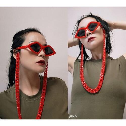 Q Eyewear Retainer Sunglasses Chain Vintage Reading Glasses Rope Lanyard Hold Straps Acrylic Anti-slip Eyewears Cord Holder