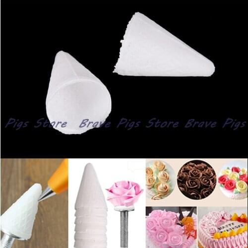 80PCS Pack Kitchen Glutinous Rice Cake Edible Bakeware Tools For Cakes Rose Flower Piping Dessert Decorators Tools