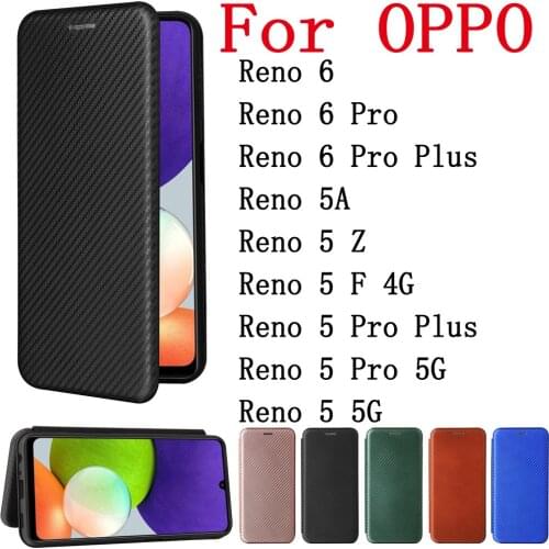 Sunjolly For OPPO Reno 6 6 Pro Plus 5A 5 Z F 4G 5 Pro Plus 5 Pro 5G 5 5G Case Cover coque Leather Flip Card Wallet Stand