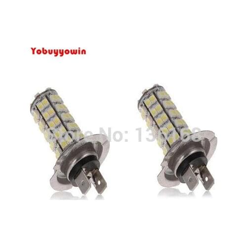 2Pcs Lampada Led H7 PX26D Led 6500k 68 Leds - Efeito nevoeiro Car