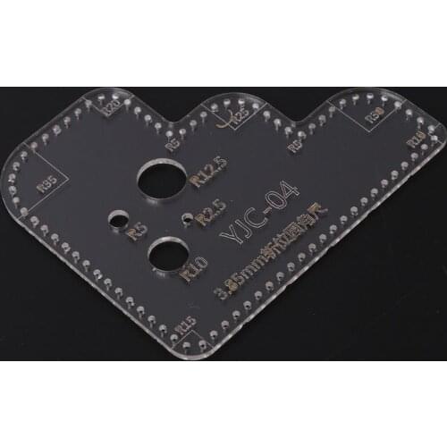 Leather Craft Perspex Acrylic Cutting Stencil Template For DIY Scrapbooking Embossing Decorative Corner Sewing Tool E56C