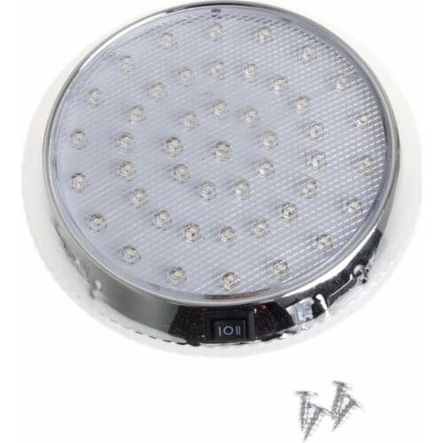 Van Vehicle 12V 46LED Dome Light car Interior Indoor Roof Ceiling White Reading Lamp