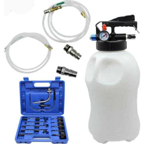 10L Pneumatic Transmission Oil Filling Tool Fluid Extractor Dispenser Refill Pump Tool Kit With 13pcs ATF Adaptor