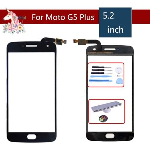 10pcs/ Original 5.0" For Motorola Moto G5 Plus Touch XT1687 XT1684 XT1685 G5Plus Touch Screen Digitizer Front Glass Panel Sensor