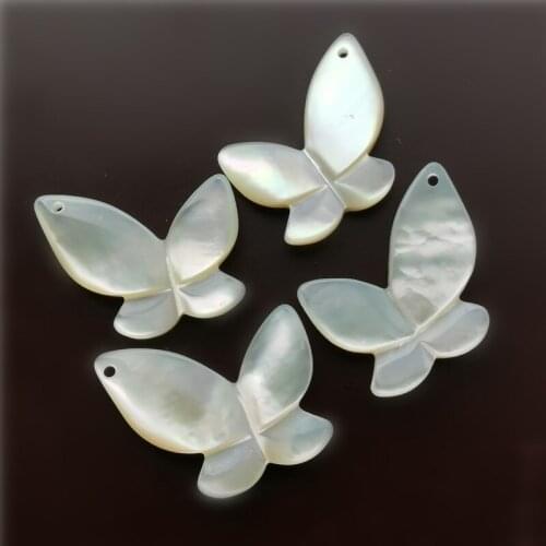 20PCS Nice butterfly mother of pearl pendant good quality butterfly shell pendnat