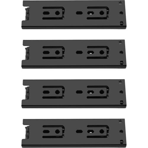 4Pcs Drawer Slides Cabinet Cupboard Rail Sliding Drawer Guide for Furniture Kitchen Cabinet Hardware (6 Inch)