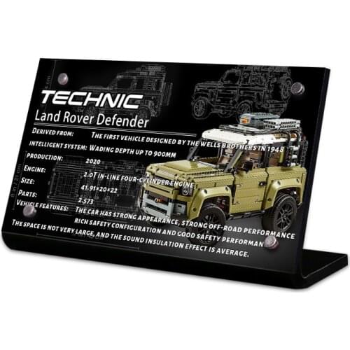 The Acrylic display stand brand for technic 42110 technic Land Rover Defender toys building blocks