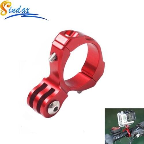 Sindax Accessories Red Bike Bicycle Handlebar Mount Camera Handlebar Clip Clamp Adapter for GoPro Hero 8 7 4 5 6 Action Camera