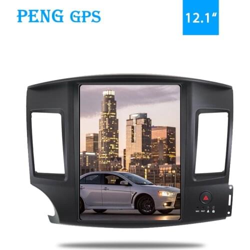 Andorid 7.1 Tesla style Car Radio Vertical Screen For Mitsubishi Lancer EVO 2007-2017 GPS Navigation Radio Headunit Multimedia
